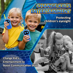 Astronaut Walkie Talkies 2Pack with 3000FT Range, Voice Interactive Space Toys & Flashlight for Kids Ages 3-10