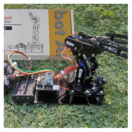 Robot Arm for Arduino - Smart Programmable Robot Kit for Beginners to Learn Electronics, Coding & STEM
