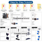 Bras Robotique Arduino - Kit Intelligent pour Débutants, Memorise et Reproduit Mouvements, Prog., Math, Science Bras Robotique Arduino - Kit Intelligent pour Débutants, Memorise et Reproduit Mouvements, Prog., Math, Science