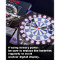 Electronic Dart Board with Bright Display, Multiple Games, Durable Design & 12 Soft Tip Darts for Family Fun Electronic Dart Board with Bright Display, Multiple Games, Durable Design & 12 Soft Tip Darts for Family Fun