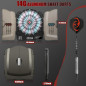 Electronic Dart Board Cabinet Set with Illuminated Target, 48 Games & 315 Variations, 6 Darts & 100 Soft Tips Electronic Dart Board Cabinet Set with Illuminated Target, 48 Games & 315 Variations, 6 Darts & 100 Soft Tips