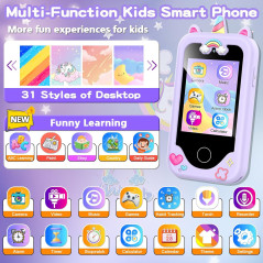 Kids Smart Phone for Girls 3-10 | Educational Toy with Camera & Games