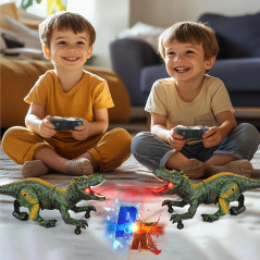 Dino Télécommandé Enfant 3-7 ans - Jouet RC Lumière & Son