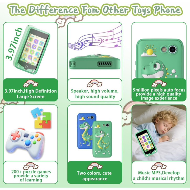The perfect educational smartphone: 200 games, dual HD camera, parental control & long battery life The perfect educational smartphone: 200 games, dual HD camera, parental control & long battery life
