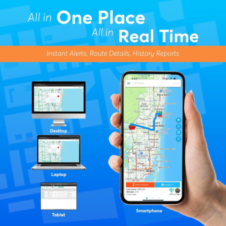 Optimus Wired Vehicle GPS Tracker - Pro vehicle tracking: speed alerts, geofence, safe driving & full 1-year history