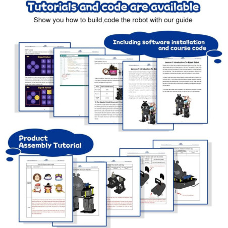 ACEBOTT STEM bipède : programmation ludique, mouvements personnalisables, idéal débutants et passionnés de robotique