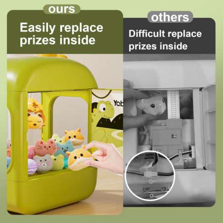 Dinosaures, peluches et éclats de rire : la machine à pinces parfaite pour petits champions en herbe