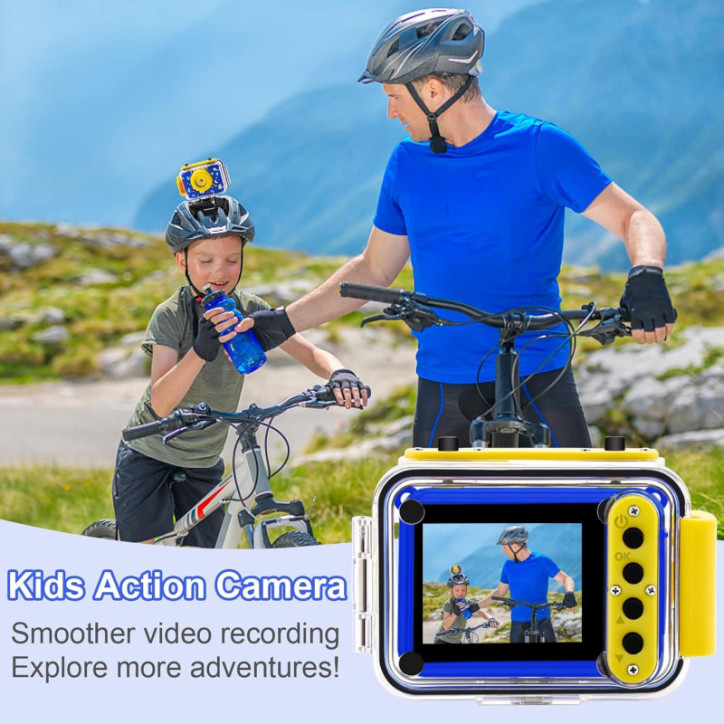 Waterproof 20MP kids camera: fun selfies, HD videos & underwater adventures up to 30 meters deep Waterproof 20MP kids camera: fun selfies, HD videos & underwater adventures up to 30 meters deep