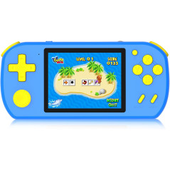 Console Portable Enfants 218 Jeux Rétro Préinstallés Bleu