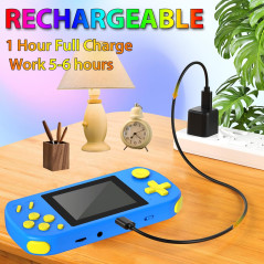 Mini console rétro éducative : 218 jeux, batterie rechargeable et format de poche