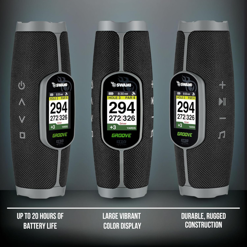 Izzo Golf Swami Groove GPS Speaker – No App or Subscription Needed