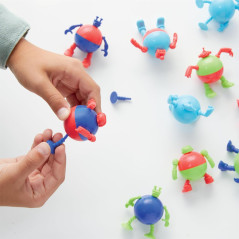 STEM rétro : construisez votre distributeur interactif, collectionnez 12 jouets, capsules surprises à offrir !