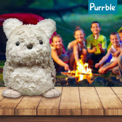 Purrble Companion: Calming Plush Toy with Heartbeat & Soothing Purr