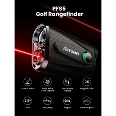 ACEGMET Golf Rangefinder 1300 Yards with Slope & Coach Mode, Rechargeable