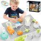 Budding scientist set: Anyeve 448 projects, easy snap parts, colorful guide—practical physics for kids 3–12 Budding scientist set: Anyeve 448 projects, easy snap parts, colorful guide—practical physics for kids 3–12