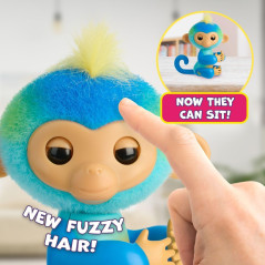 Singe Bébé Interactif 2023 Leo Bleu – 70+ Sons & Réactions