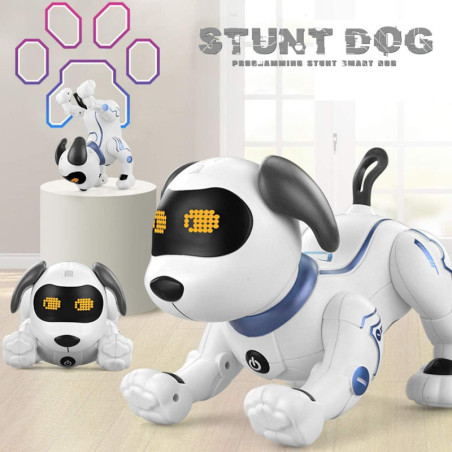 Maître des commandes : ton chien robot parle, danse et t’écoute, pour des moments inoubliables en famille !