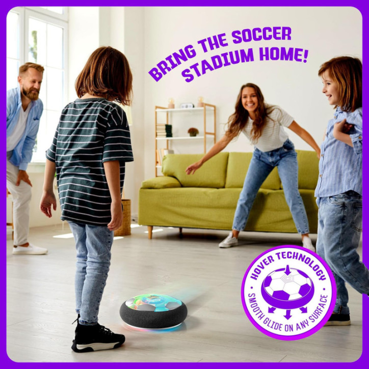 Bring the stadium home: Ninja Blast Hover Soccer, glowing float ball, unstoppable fun on any surface Bring the stadium home: Ninja Blast Hover Soccer, glowing float ball, unstoppable fun on any surface
