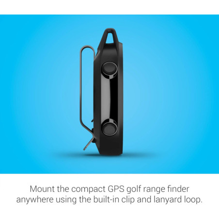 Clip-and-play golf GPS: 42,000 courses, real-time stats, long battery—precise game in any weather!