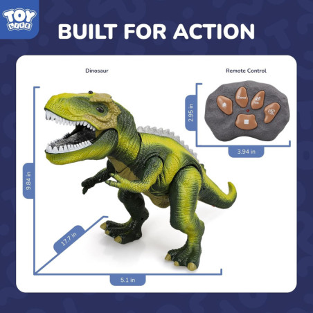 T-Rex magic: remote controlled, light-up, roaring action dino—educational, safe, and screen-free joy for toddlers!