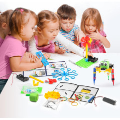 Kit Robotique STEM 6 pièces - Jouets Scientifiques 8-13 ans