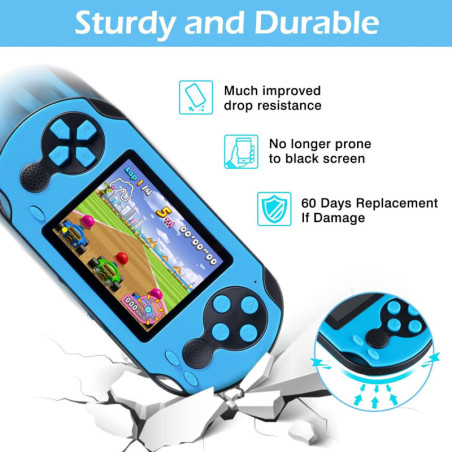 Retro console that captivates all ages, 230 games, 5-hour battery & endless fun everywhere