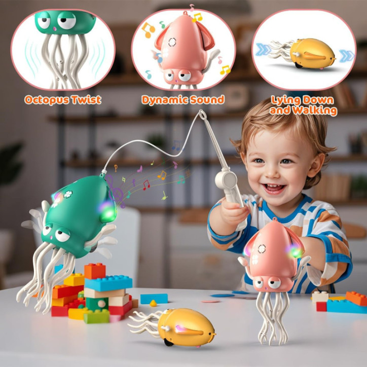 Magical show: dancing tentacles, bright LEDs & smart obstacle detection Magical show: dancing tentacles, bright LEDs & smart obstacle detection