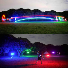 TOSY Flying Disc - Bright RGB LED, Waterproof, Rechargeable & Smart Modes