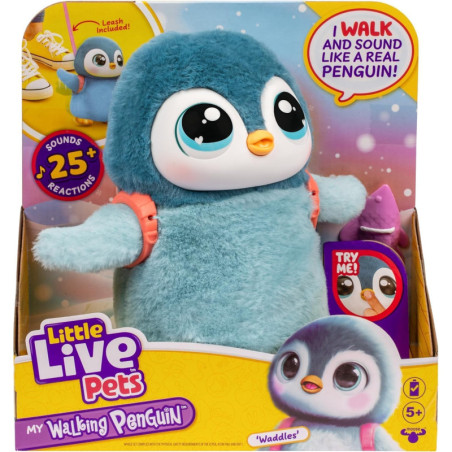 Little Live Pets Walking Penguin Waddles – Interactive Plush Toy for Kids