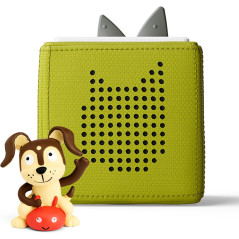 Toniebox Starter Set with Playtime Puppy - Green Audio Player for Kids