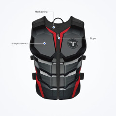 TactSuit Air Onyx : Gilet Haptique Léger VR Bluetooth