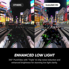 Insta360 X5 Essentials Bundle - Waterproof 8K 360° Action Camera