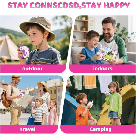 The perfect buddy for toddlers, safe, light & colorful unicorn walkies for endless fun!