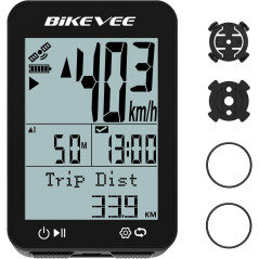 Wireless GPS Bike Computer with Auto Start/Stop & Waterproof IPX7