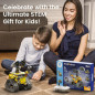 The perfect fun & educational gift: programmable robot with LED eyes and 5 models