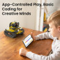 The perfect fun & educational gift: programmable robot with LED eyes and 5 models
