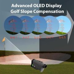 Gogogo Sport Vpro Gen 2 Golf Laser Rangefinder – 1200/2500Y, OLED, Flaglock