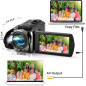 Immortalisez vos moments : caméra HD 1080P 24MP compacte et polyvalente Immortalisez vos moments : caméra HD 1080P 24MP compacte et polyvalente