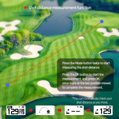 GolfBuddy Voice 2S+ GPS Golf Parlé, 40 000 Parcours, Bleu