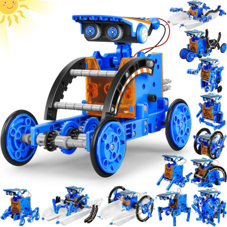 13-in-1 solar robot kit: build, learn, and have fun with the power of the sun