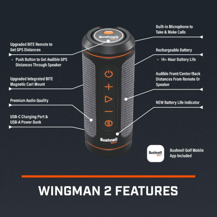 Wingman 2 smart golf speaker: precise distances and guaranteed vibes for every hole Wingman 2 smart golf speaker: precise distances and guaranteed vibes for every hole