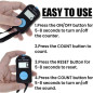 TopTie Digital Hand Tally Counter with Lanyard – Electronic Clicker for Golf, Fishing, and Crowd Counting TopTie Digital Hand Tally Counter with Lanyard – Electronic Clicker for Golf, Fishing, and Crowd Counting