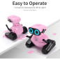 GILOBABY Pink RC Robot Toy for Kids 3+, LED Eyes, Flexible Parts, Dance & Music - Birthday Gift GILOBABY Pink RC Robot Toy for Kids 3+, LED Eyes, Flexible Parts, Dance & Music - Birthday Gift
