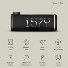 GOLFBUDDY Voice XL Golf GPS Speaker – Magnetic, Waterproof & 10H Battery