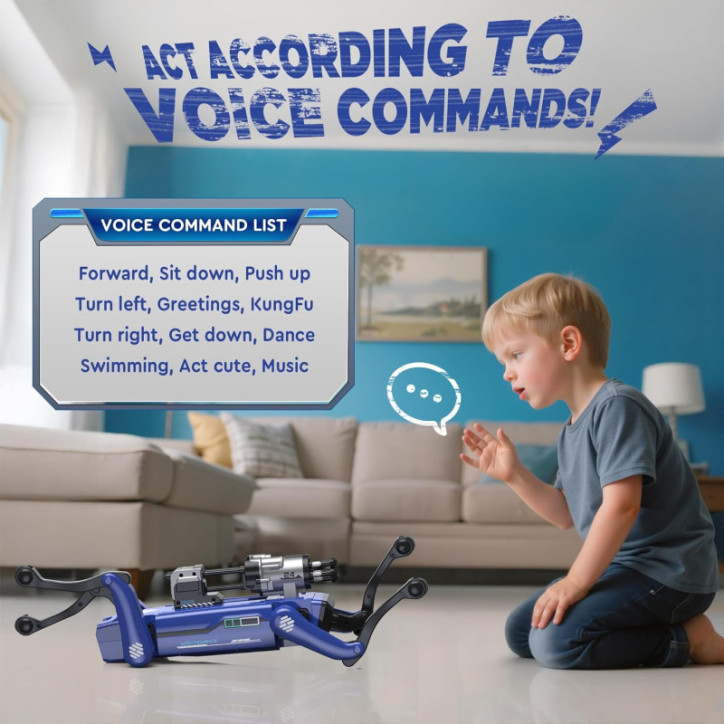 Smart Robot Dog Toy - Interactive STEM, Voice & Remote Control, 30+ Actions, Programmable, 25m Range Smart Robot Dog Toy - Interactive STEM, Voice & Remote Control, 30+ Actions, Programmable, 25m Range