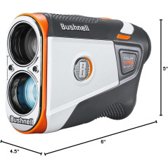 BUSHNELL GOLF Tour V6 Shift Rangefinder – White/Black/Orange