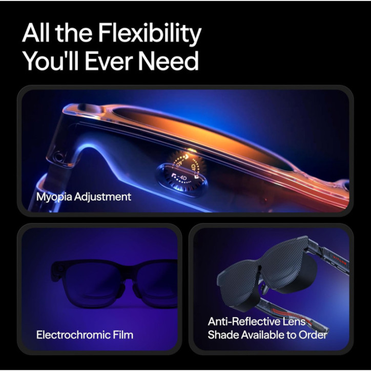 VITURE Luma Pro XR Glasses – Écran 152” 1200p, 1000 Nits, 52° FOV, Ajustement Luminosité, Compatible iPhone, Android, Mac, PC, S VITURE Luma Pro XR Glasses – Écran 152” 1200p, 1000 Nits, 52° FOV, Ajustement Luminosité, Compatible iPhone, Android, Mac, PC, S