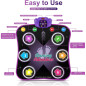 Flooyes Tapis de Danse Électronique Bluetooth Lumières 6 Boutons 5 Modes Jeux Cadeau Enfants 3-12 ans Flooyes Tapis de Danse Électronique Bluetooth Lumières 6 Boutons 5 Modes Jeux Cadeau Enfants 3-12 ans