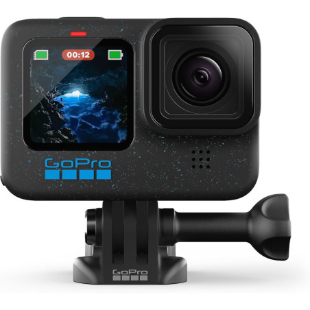 GoPro HERO12 Black Waterproof Action Camera - 5.3K60 UHD, 27MP, HDR, Live Streaming, Stabilization