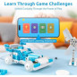 WhalesBot D1 21-in-1 STEM Coding Robot Kit for Kids 4+, 280+ Pieces, APP-Controlled Educational Toy Gift